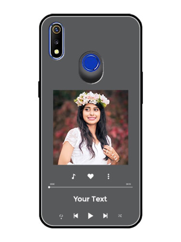 Custom Realme 3 Custom Glass Mobile Case - Play The Music Design