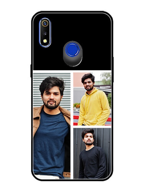 Custom Realme 3i Photo Printing on Glass Case  - Upload Multiple Picture Design