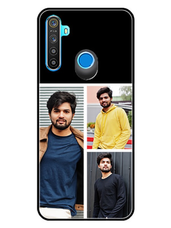 Custom Realme 5i Photo Printing on Glass Case  - Upload Multiple Picture Design