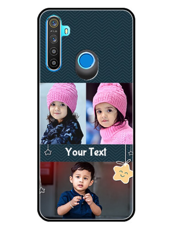 Custom Realme 5i Custom Glass Mobile Case  - Hanging Stars Design
