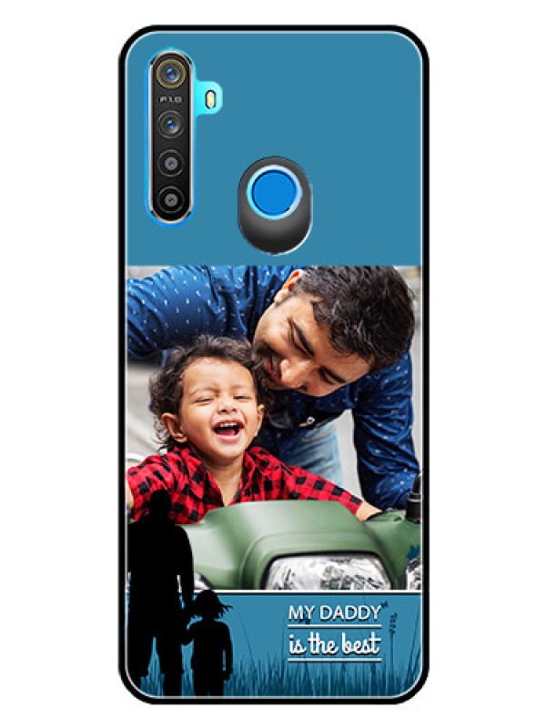 Custom Realme 5i Custom Glass Mobile Case  - Best dad design 