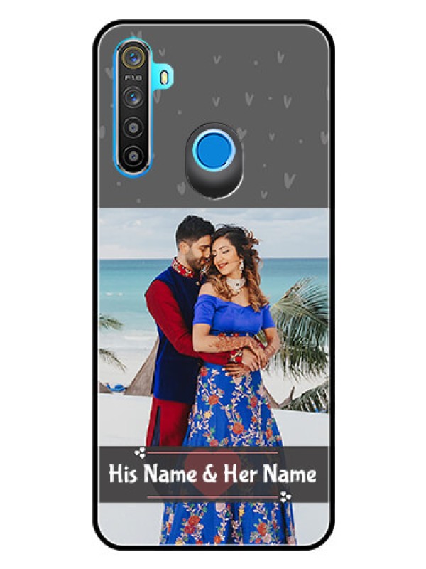 Custom Realme 5i Custom Glass Mobile Case  - Buy Love Design with Photo Online