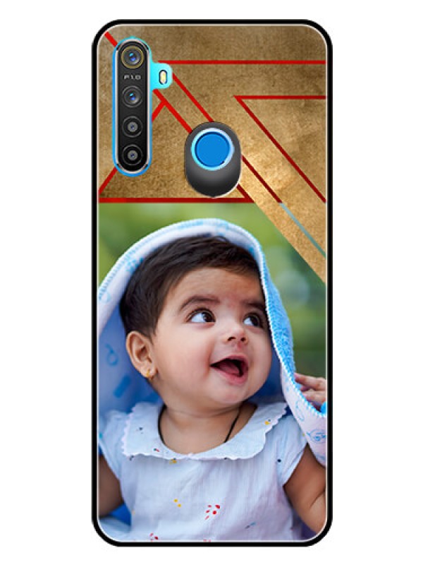Custom Realme 5i Personalized Glass Phone Case  - Gradient Abstract Texture Design