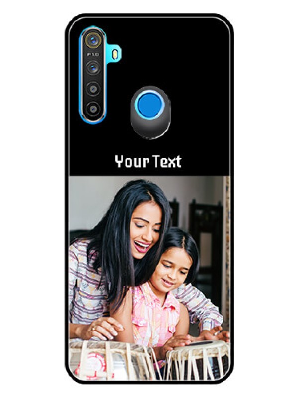 Custom Realme 5i Photo with Name on Glass Phone Case