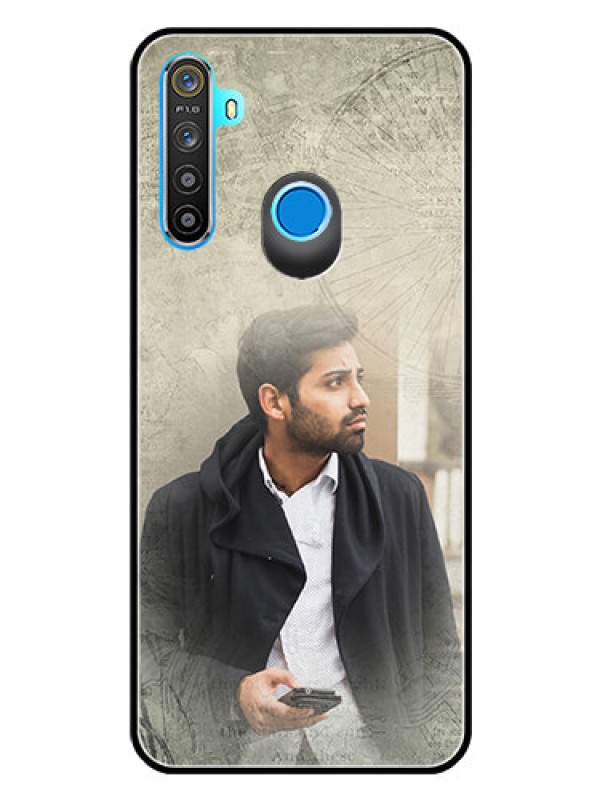 Custom Realme 5s Custom Glass Phone Case  - with vintage design