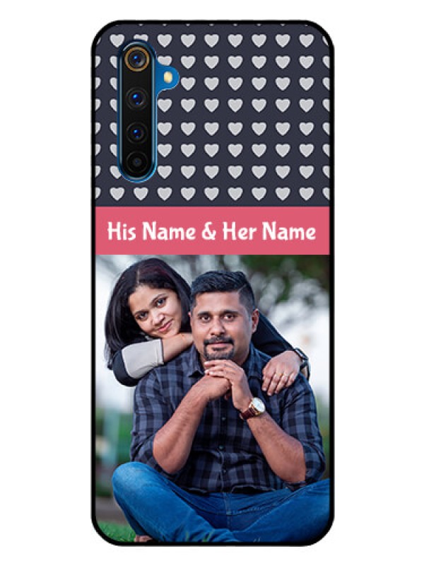 Custom Realme 6 Pro Custom Glass Mobile Case  - Love Symbols Design