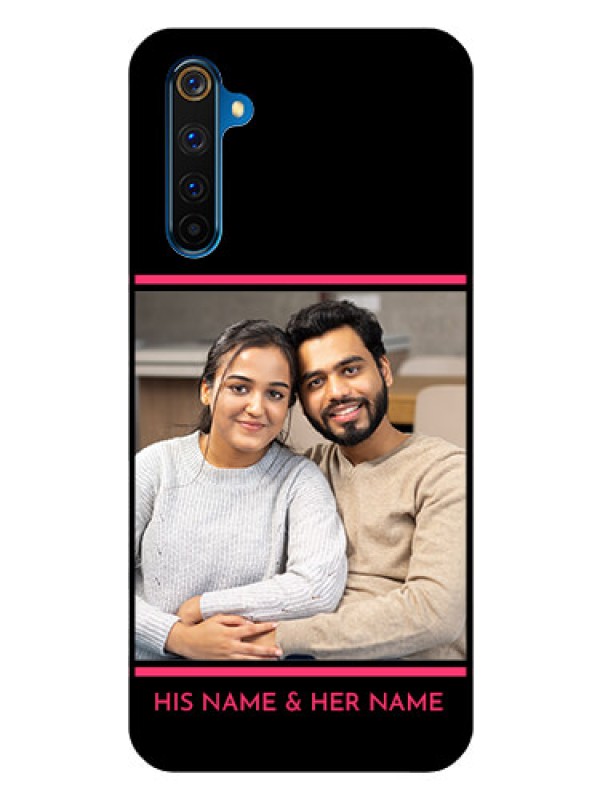 Custom Realme 6 Pro Custom Glass Mobile Case  - with Add Text Design