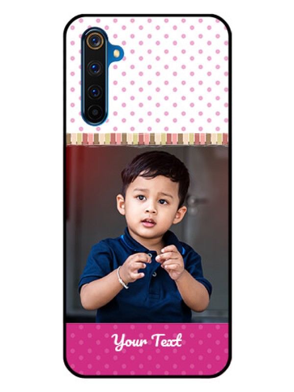 Custom Realme 6 Pro Photo Printing on Glass Case  - Cute Girls Cover Design