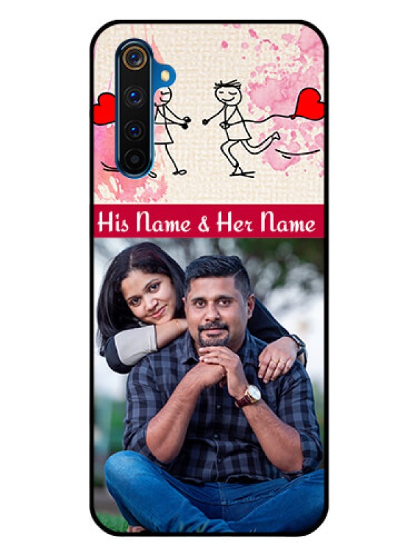 Custom Realme 6 Pro Photo Printing on Glass Case  - You and Me Case Design