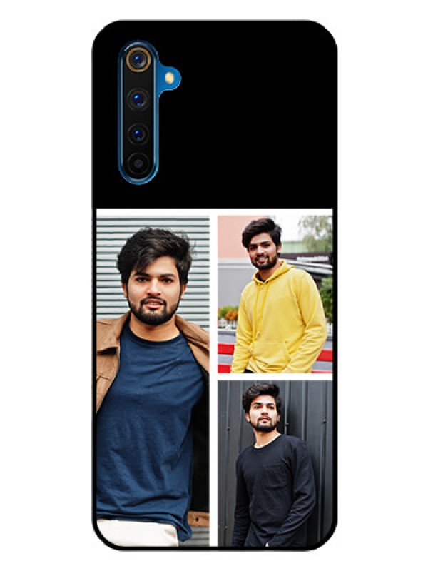 Custom Realme 6 Pro Photo Printing on Glass Case  - Upload Multiple Picture Design
