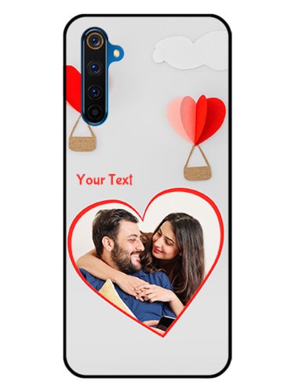Custom Realme 6 Pro Custom Glass Mobile Case  - Parachute Love Design