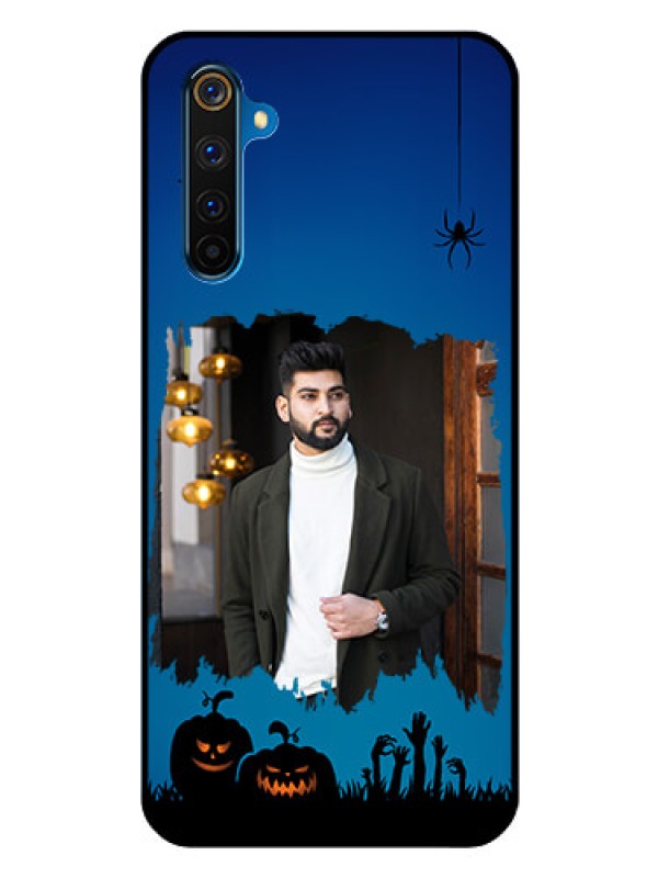 Custom Realme 6 Pro Photo Printing on Glass Case  - with pro Halloween design 