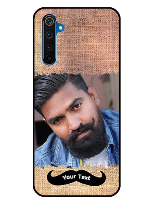 Custom Realme 6 Pro Personalized Glass Phone Case  - with Texture Design