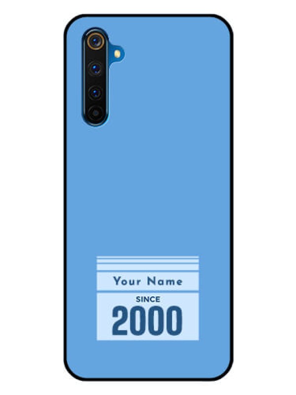 Custom Realme 6 Pro Custom Glass Mobile Case - Custom Year of birth Design