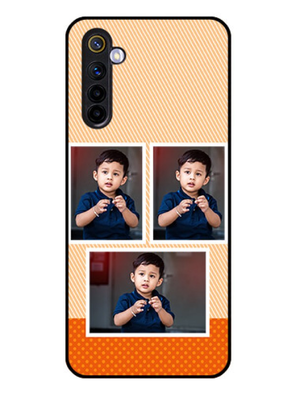 Custom Realme 6 Photo Printing on Glass Case  - Bulk Photos Upload Design