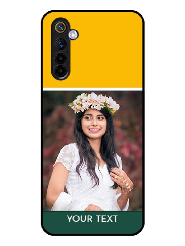 Custom Realme 6 Photo Printing on Glass Case  - Love You Design