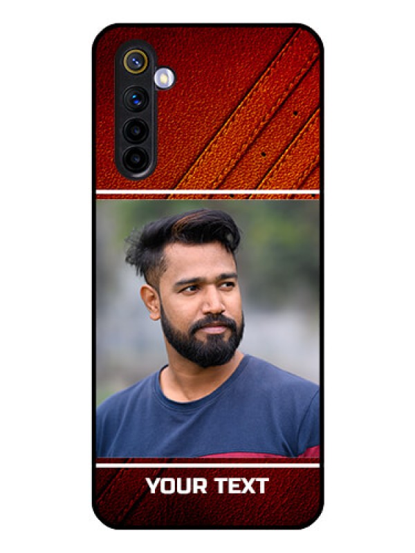 Custom Realme 6 Personalized Glass Phone Case  - Leather Phone Case Design