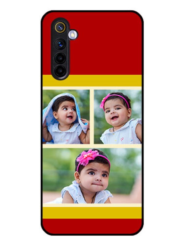 Custom Realme 6 Custom Glass Mobile Case  - Multiple Pic Upload Design