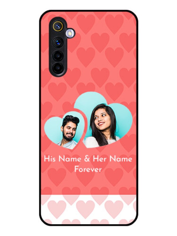 Custom Realme 6 Personalized Glass Phone Case  - Couple Pic Upload Design