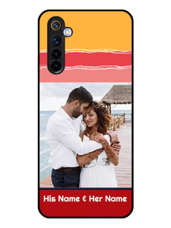 Custom Realme 6 Custom Glass Mobile Case  - Colorful Case Design