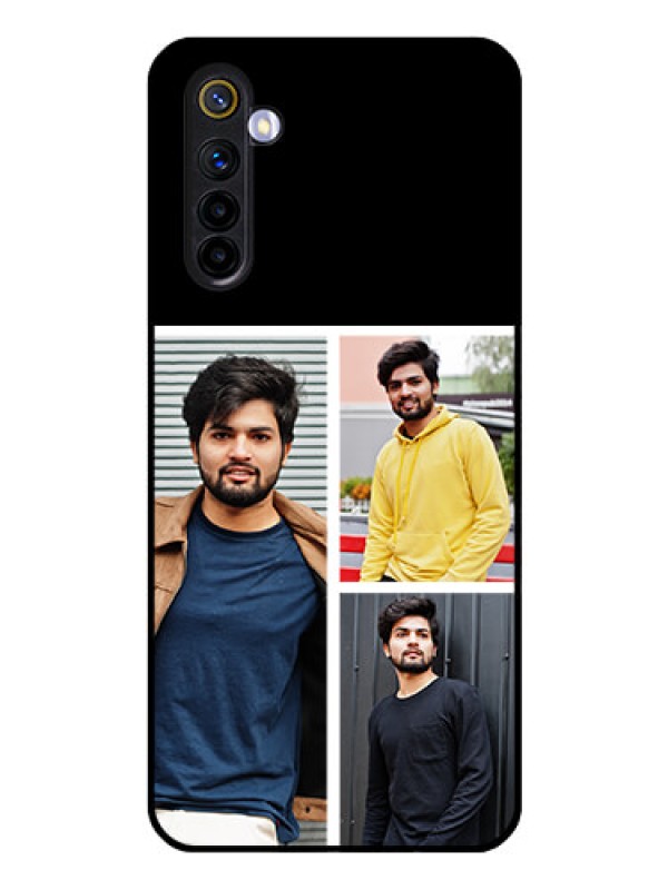 Custom Realme 6 Photo Printing on Glass Case  - Upload Multiple Picture Design