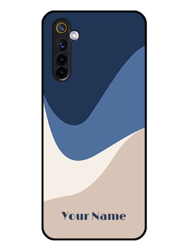 Custom Realme 6 Custom Glass Phone Case - Abstract Drip Art Design