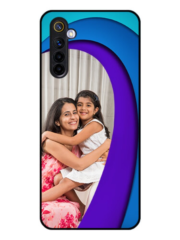 Custom Realme 6i Photo Printing on Glass Case  - Simple Pattern Design