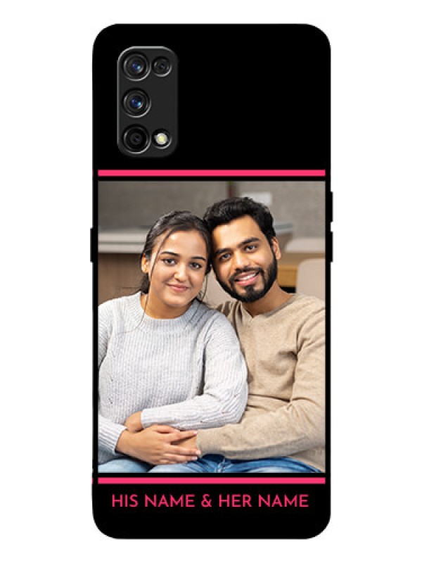 Custom Realme 7 Pro Custom Glass Mobile Case  - with Add Text Design