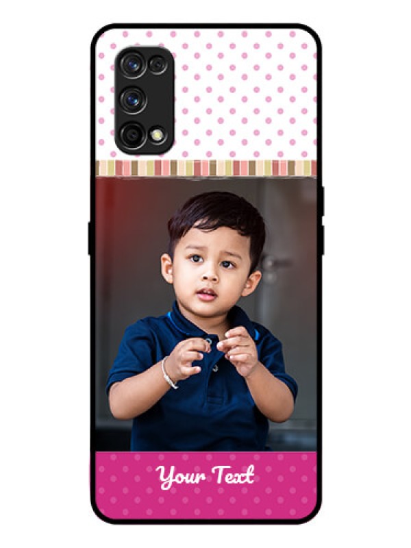 Custom Realme 7 Pro Photo Printing on Glass Case  - Cute Girls Cover Design