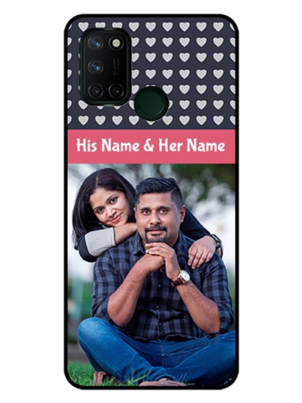 Custom Realme 7I Custom Glass Mobile Case  - Love Symbols Design