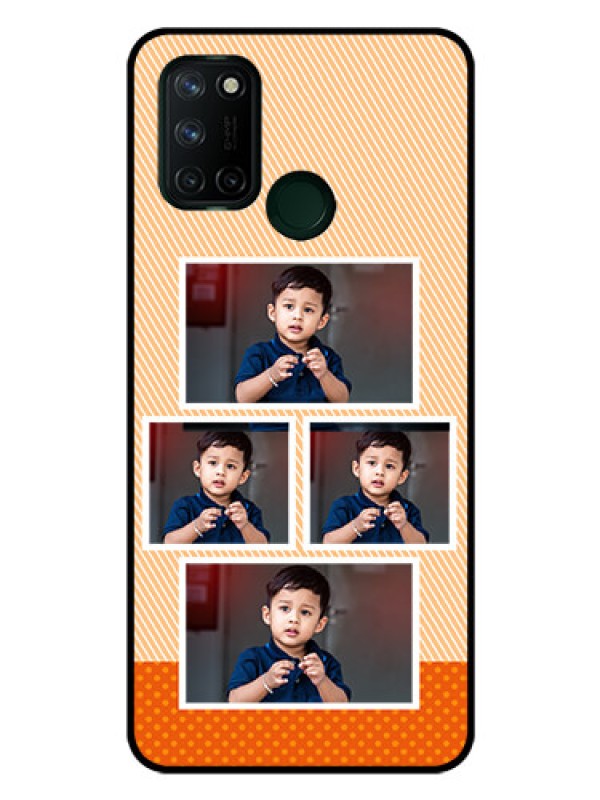 Custom Realme 7I Photo Printing on Glass Case  - Bulk Photos Upload Design