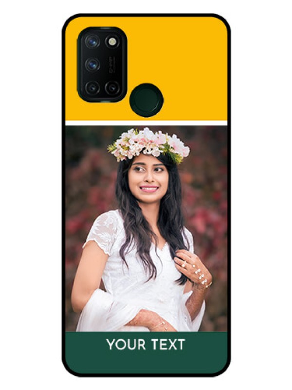 Custom Realme 7I Photo Printing on Glass Case  - Love You Design