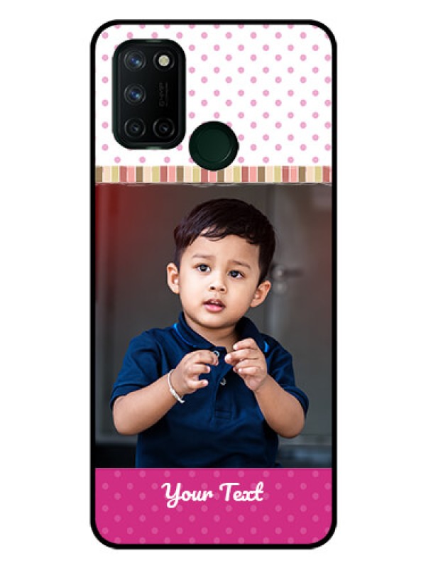 Custom Realme 7I Photo Printing on Glass Case  - Cute Girls Cover Design