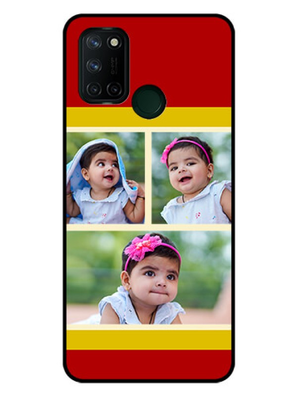 Custom Realme 7I Custom Glass Mobile Case  - Multiple Pic Upload Design