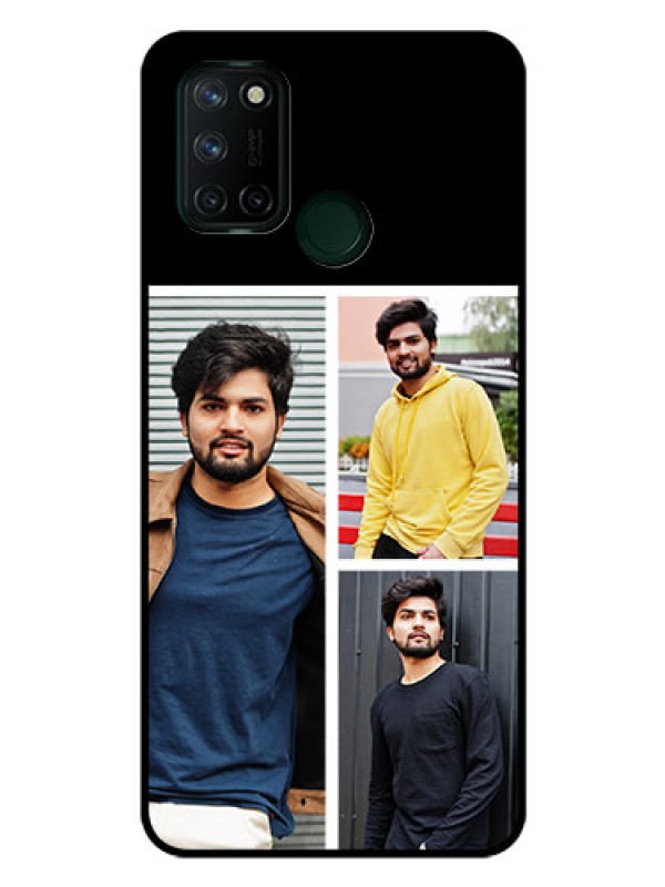 Custom Realme 7I Photo Printing on Glass Case  - Upload Multiple Picture Design