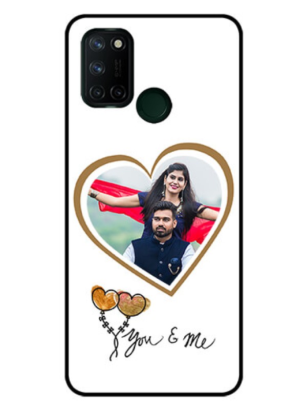 Custom Realme 7I Custom Glass Mobile Case  - You & Me Design