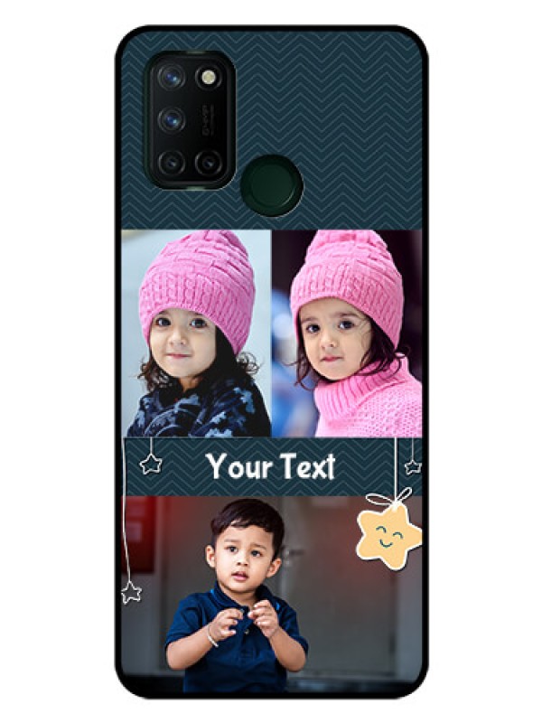 Custom Realme 7I Custom Glass Mobile Case  - Hanging Stars Design