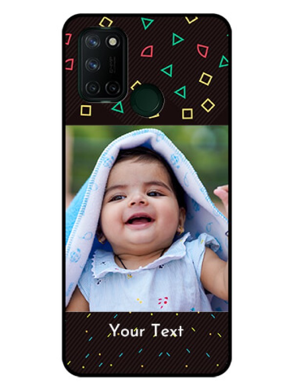 Custom Realme 7I Custom Glass Phone Case  - with confetti birthday design