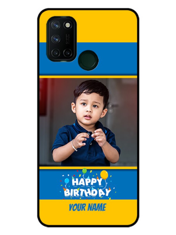 Custom Realme 7I Custom Glass Mobile Case  - Birthday Wishes Design