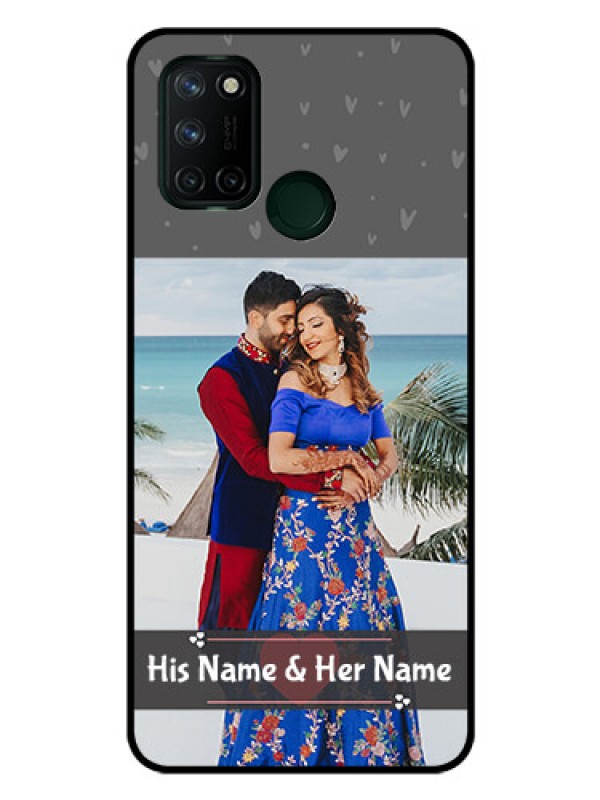 Custom Realme 7I Custom Glass Mobile Case  - Buy Love Design with Photo Online