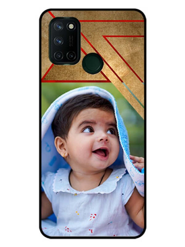Custom Realme 7I Personalized Glass Phone Case  - Gradient Abstract Texture Design