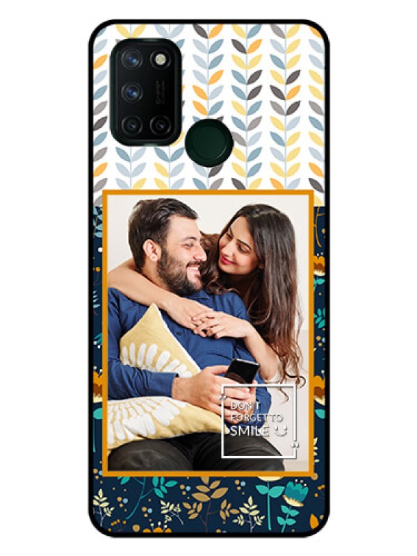 Custom Realme 7I Custom Glass Mobile Case  - Pattern Design