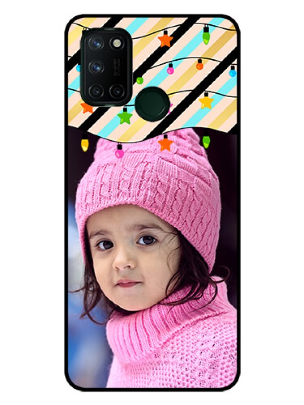 Custom Realme 7I Custom Glass Mobile Case  - Lights Hanging Design