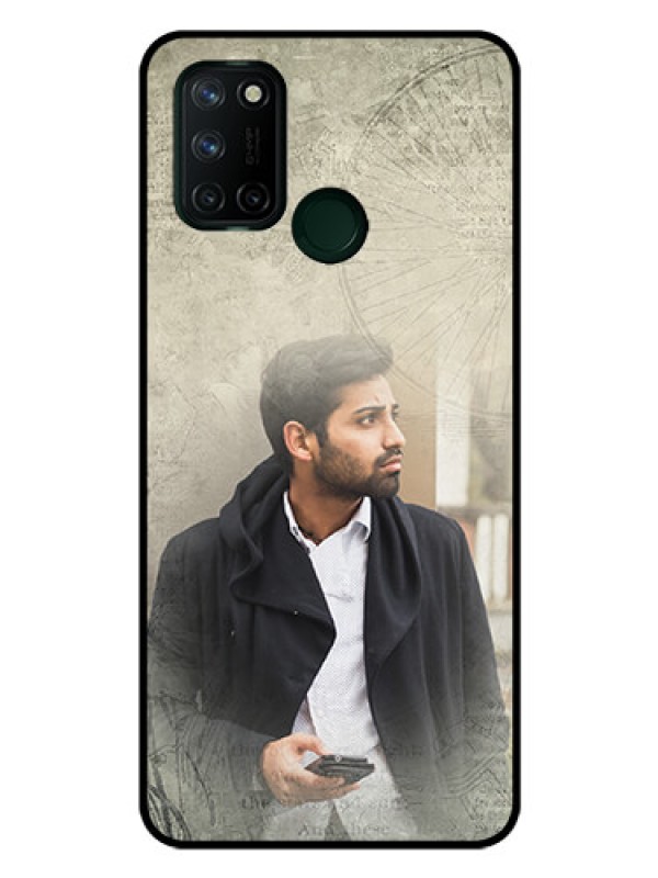Custom Realme 7I Custom Glass Phone Case  - with vintage design