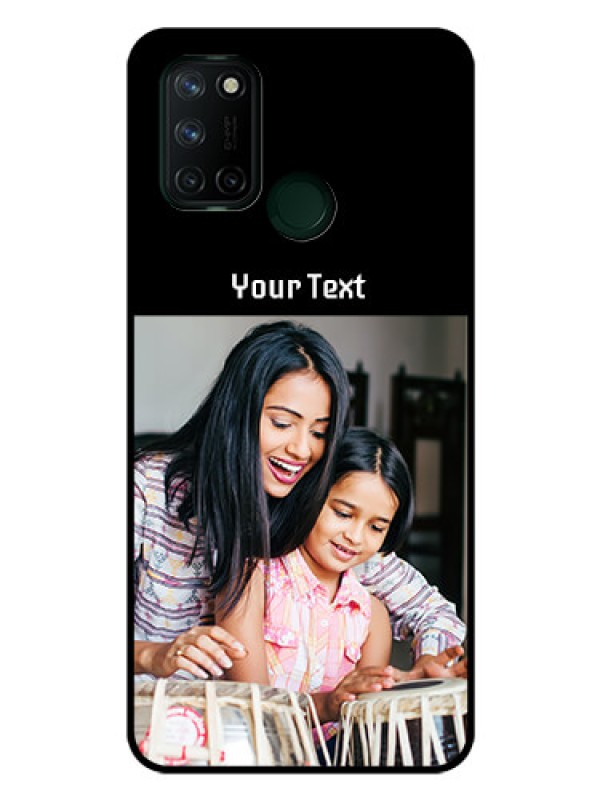 Custom Realme 7I Photo with Name on Glass Phone Case