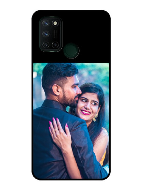 Custom Realme 7I Custom Glass Phone Case - Upload Full Picture With Custom Color Design