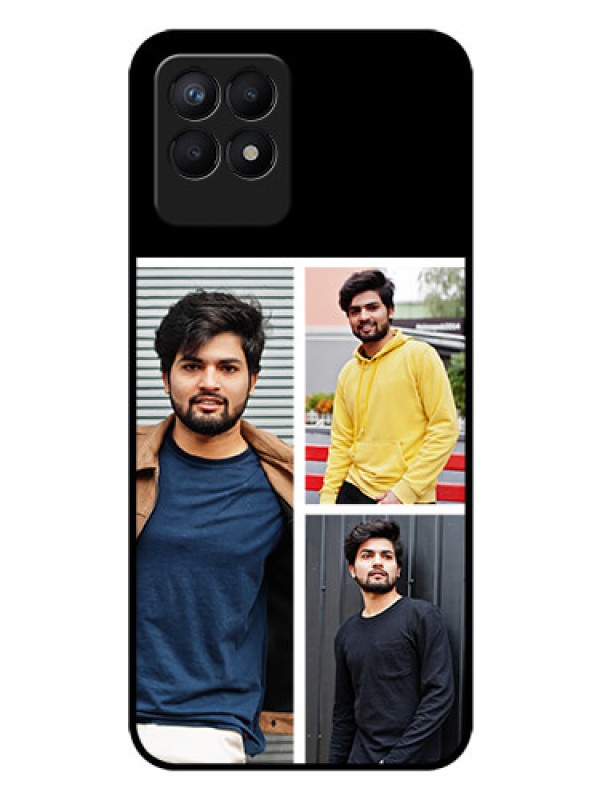 Custom Realme 8i Photo Printing on Glass Case - Upload Multiple Picture Design