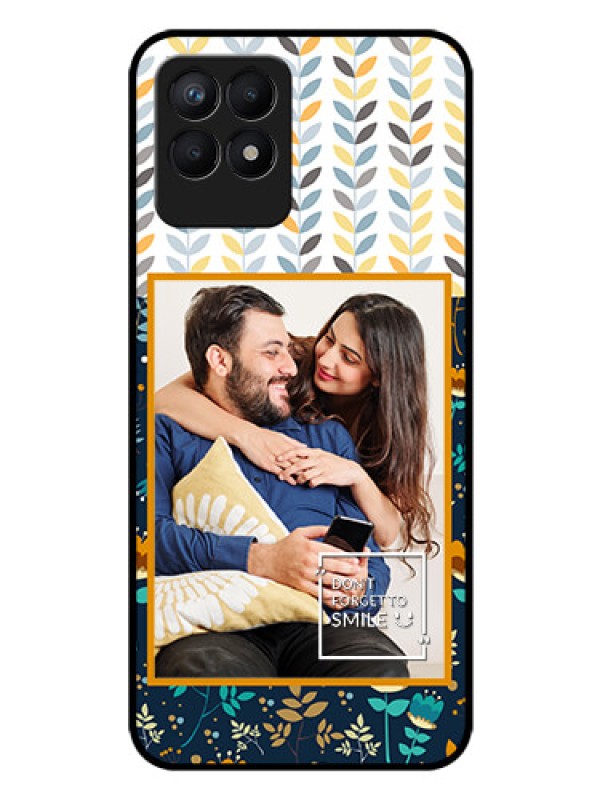 Custom Realme 8i Custom Glass Mobile Case - Pattern Design