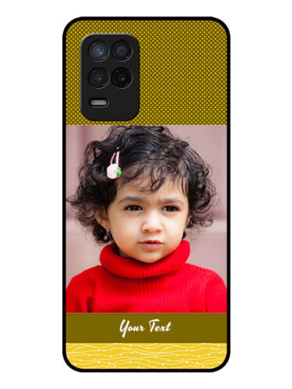 Custom Realme 8s 5G Custom Glass Phone Case - Simple Green Color Design