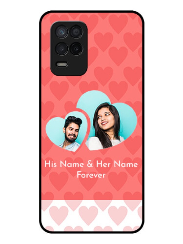 Custom Realme 8s 5G Personalized Glass Phone Case - Couple Pic Upload Design
